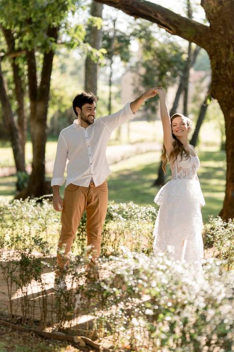 Fotografia de pre wedding no por do sol'