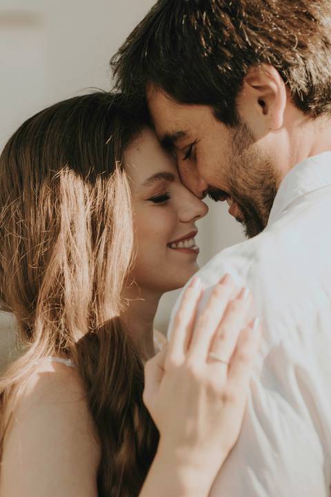Fotografia de pre wedding no por do sol'