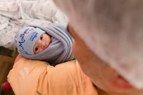 Fotografia de Parto - Matheus - Maternidade São Luiz - São Paulo'