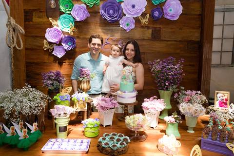 Aniversário Elisa 1 ano | Tema Sininho | Fotografado por Banho de Arte'