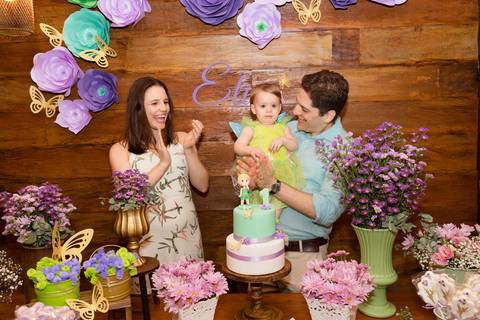 Aniversário Elisa 1 ano | Tema Sininho | Fotografado por Banho de Arte'