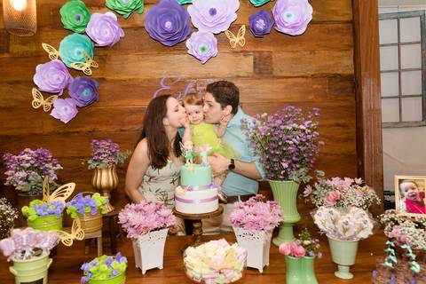 Aniversário Elisa 1 ano | Tema Sininho | Fotografado por Banho de Arte'