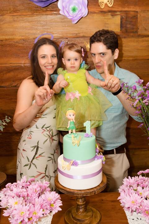 Aniversário Elisa 1 ano | Tema Sininho | Fotografado por Banho de Arte'