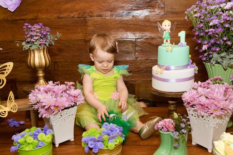 Aniversário Elisa 1 ano | Tema Sininho | Fotografado por Banho de Arte'