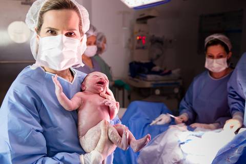 Parto Valentina fotografado por Banho de Arte'
