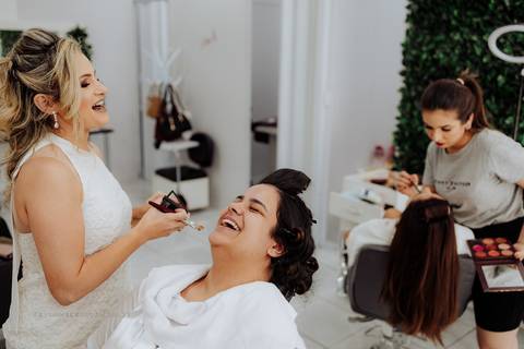 Making of noiva make maquiagem na Estilo A Estética por Kevin Medeiros fotógrafo de Canoas, porto alegre e RS'