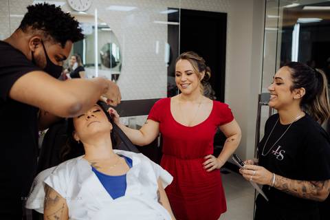 Making of noiva espaço léo sampaio estética ale por kevin medeiros fotógrafo de porto alegre, canoas e rs'