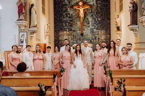 Cerimônia de casamento wedding na Capela Nosso Senhor do Bomfim suelen e thiago por kevin medeiros fotógrafo em porto alegre, canoas e rs'
