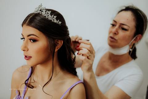 Making of debutante 15 anos salao de beleza estética nubia mello por Kevin Medeiros fotógrafo canoas porto alegre rs'