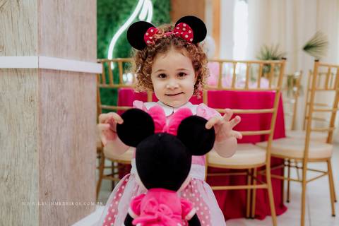 Festa infantil aniversário da Eva 3 anos no Gran Fiesta I e II com decoração minnie por Kevin Medeiros fotógrafo fotografia em Canoas RS'