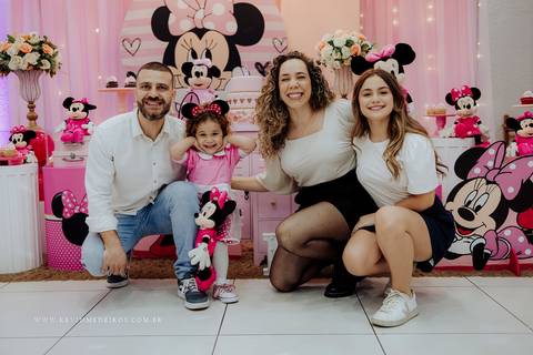 Festa infantil aniversário da Eva 3 anos no Gran Fiesta I e II com decoração minnie por Kevin Medeiros fotógrafo fotografia em Canoas RS'