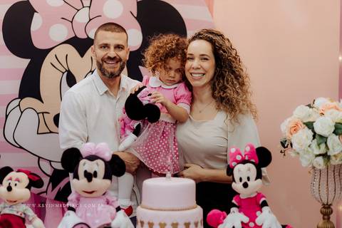 Festa infantil aniversário da Eva 3 anos no Gran Fiesta I e II com decoração minnie por Kevin Medeiros fotógrafo fotografia em Canoas RS'