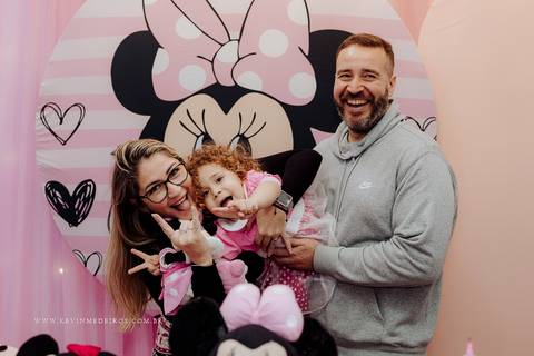 Festa infantil aniversário da Eva 3 anos no Gran Fiesta I e II com decoração minnie por Kevin Medeiros fotógrafo fotografia em Canoas RS'