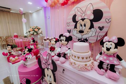 Festa infantil aniversário da Eva 3 anos no Gran Fiesta I e II com decoração minnie por Kevin Medeiros fotógrafo fotografia em Canoas RS'