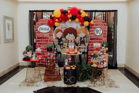Decoração festa infantil aniversário Harry Potter da decoradora priscila sackser por kevin medeiros fotógrafo canoas porto alegre rs'
