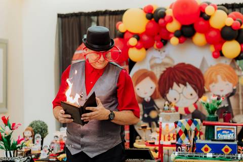 Festa infantil aniversário valen decoração Harry Potter por kevin medeiros fotógrafo canoas porto alegre rs'