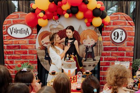 Festa infantil aniversário valen decoração Harry Potter por kevin medeiros fotógrafo canoas porto alegre rs'