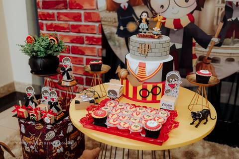 Decoração festa infantil aniversário Harry Potter da decoradora priscila sackser por kevin medeiros fotógrafo canoas porto alegre rs'