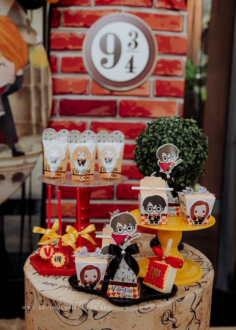 Decoração festa infantil aniversário Harry Potter da decoradora priscila sackser por kevin medeiros fotógrafo canoas porto alegre rs'