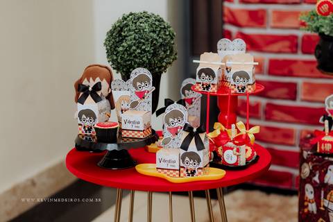 Decoração festa infantil aniversário Harry Potter da decoradora priscila sackser por kevin medeiros fotógrafo canoas porto alegre rs'