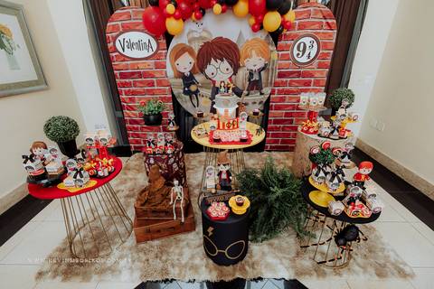 Decoração festa infantil aniversário Harry Potter da decoradora priscila sackser por kevin medeiros fotógrafo canoas porto alegre rs'