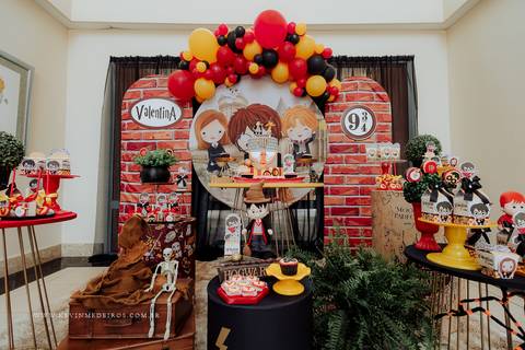 Decoração festa infantil aniversário Harry Potter da decoradora priscila sackser por kevin medeiros fotógrafo canoas porto alegre rs'