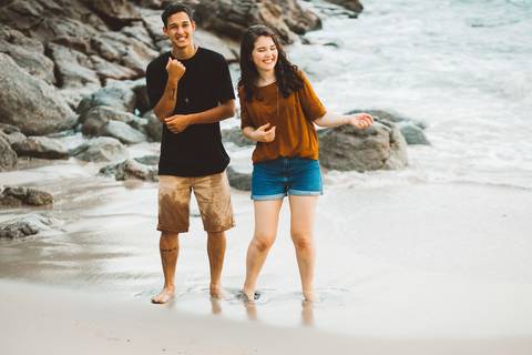 ensaio pre wedding praia branca guaruja'