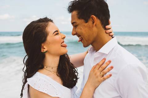 ensaio pre casamento praia branca guaruja'