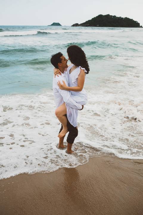 ensaio pre casamento praia branca guaruja'