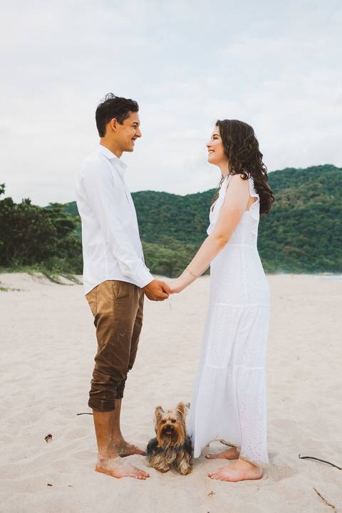 ensaio pre casamento praia branca guaruja'