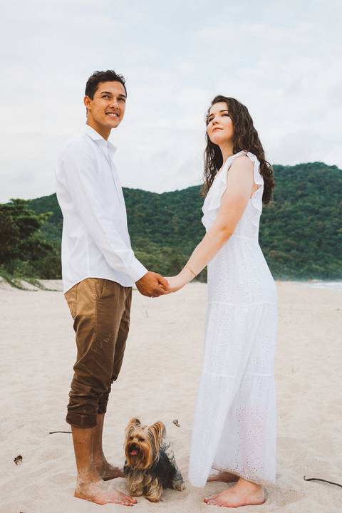 ensaio pre casamento praia branca guaruja'