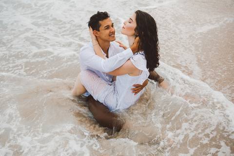 ensaio pre casamento praia branca guaruja'