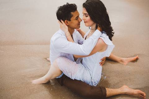 ensaio pre casamento praia branca guaruja'