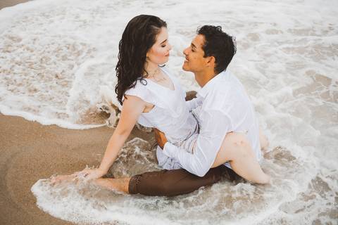 ensaio pre casamento praia branca guaruja'