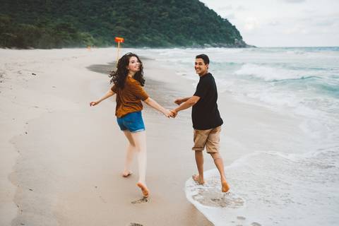 ensaio pre casamento praia branca guaruja'
