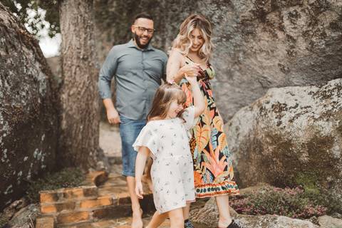 Ensaio de Família - Mariah, Mazy e Gustavo'