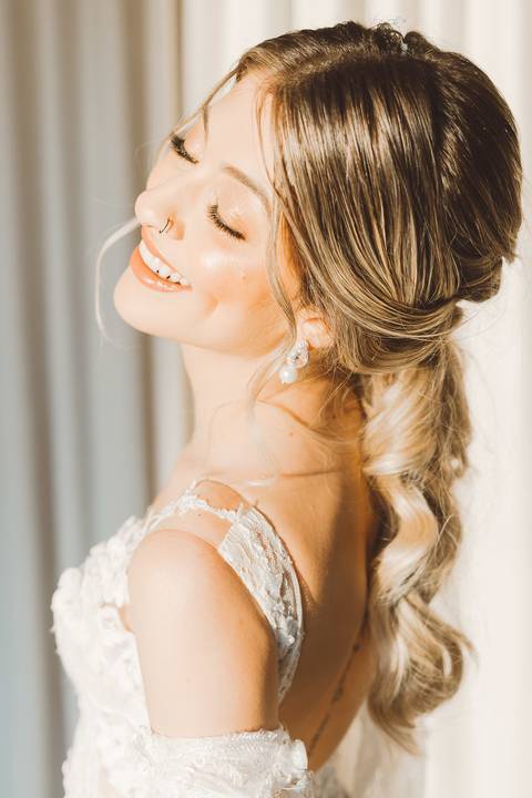 sorriso de noiva, inspiração vestido, acessorios, interior de sao paulo, hortolandia'