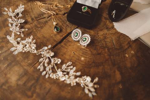 Detalhes e acessorios de casamento'