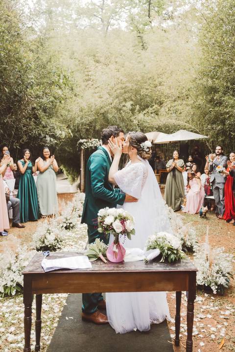 beijo de casamento '