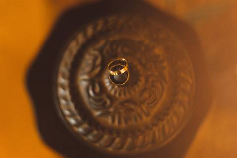 foto de aliança casamento'