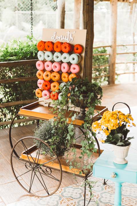 donuts em casamento'