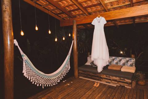 vestido de noiva boho'