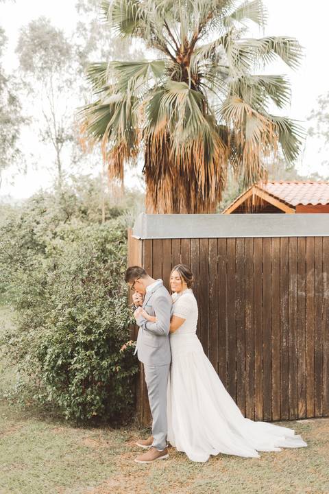 first look com o noivo'