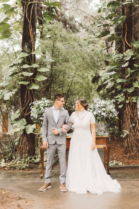 mesa de bolo de casamento'