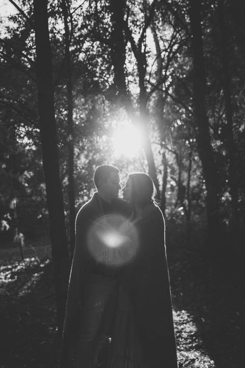 ensaio ao ar livre no inverno'