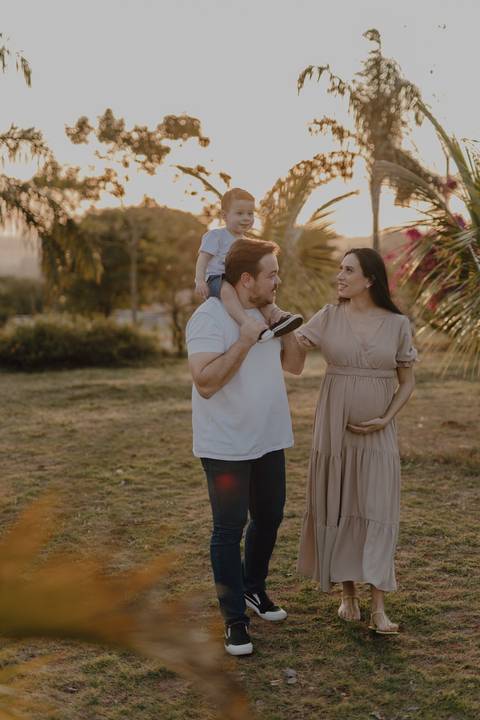 Ensaio em família no por do sol '