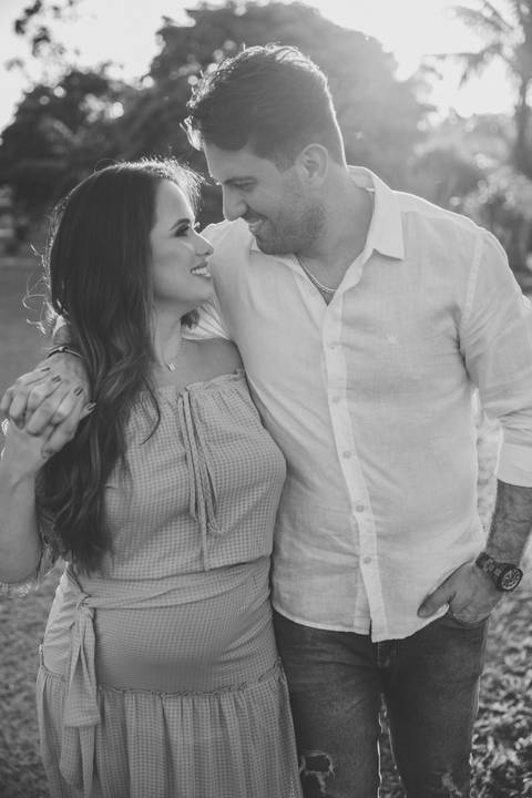 Casal em ensaio de gestante'