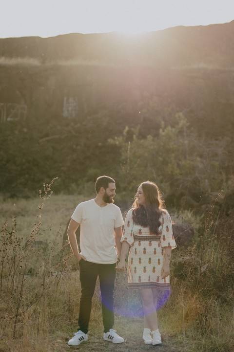 Fotos de casal no por do sol'