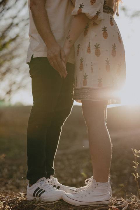 Foto detalhista de casal'
