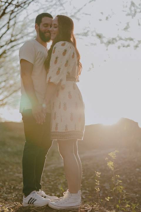 Foto detalhista de casal'